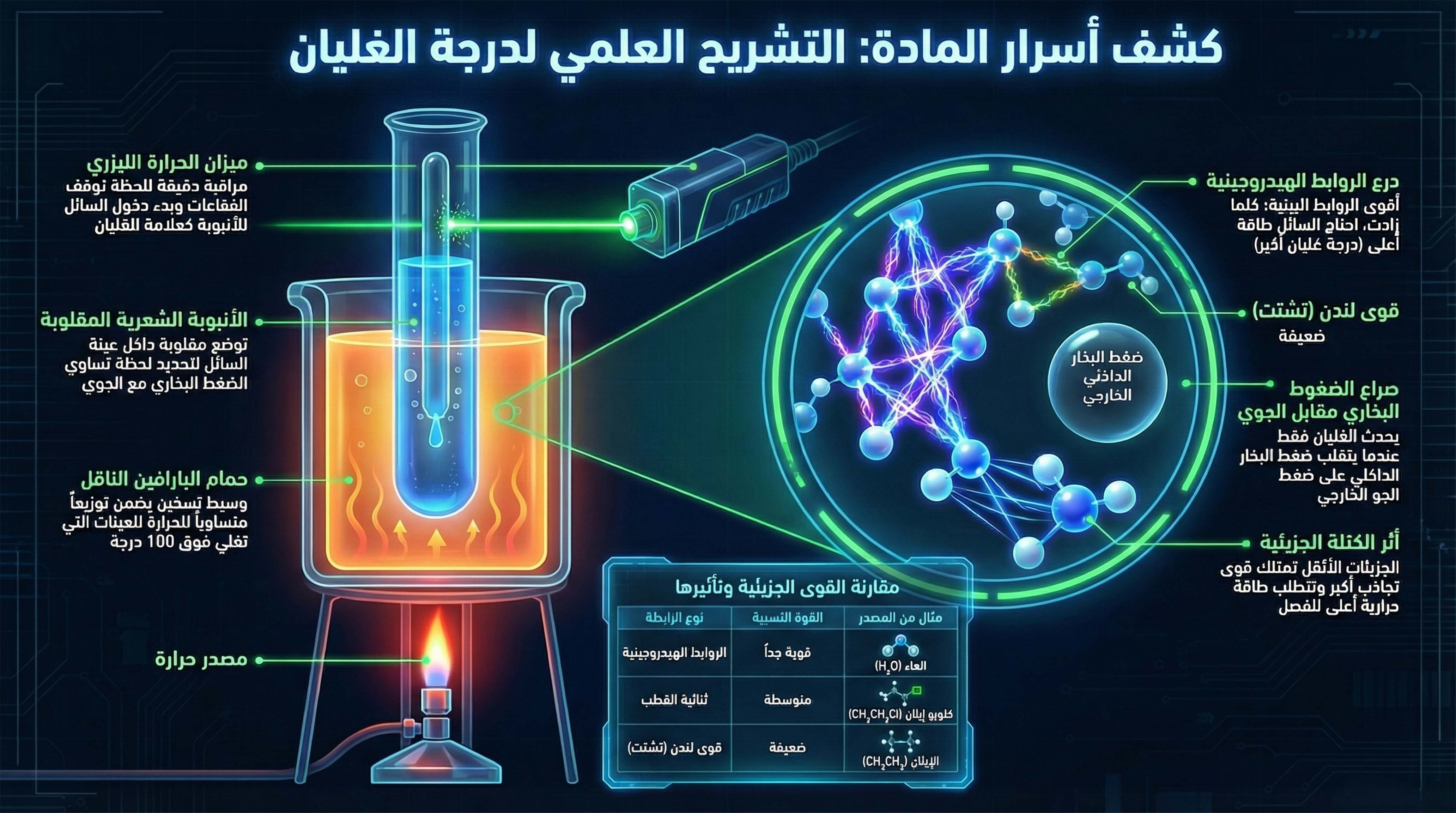نموذج شريحة لدرس درجة الغليان