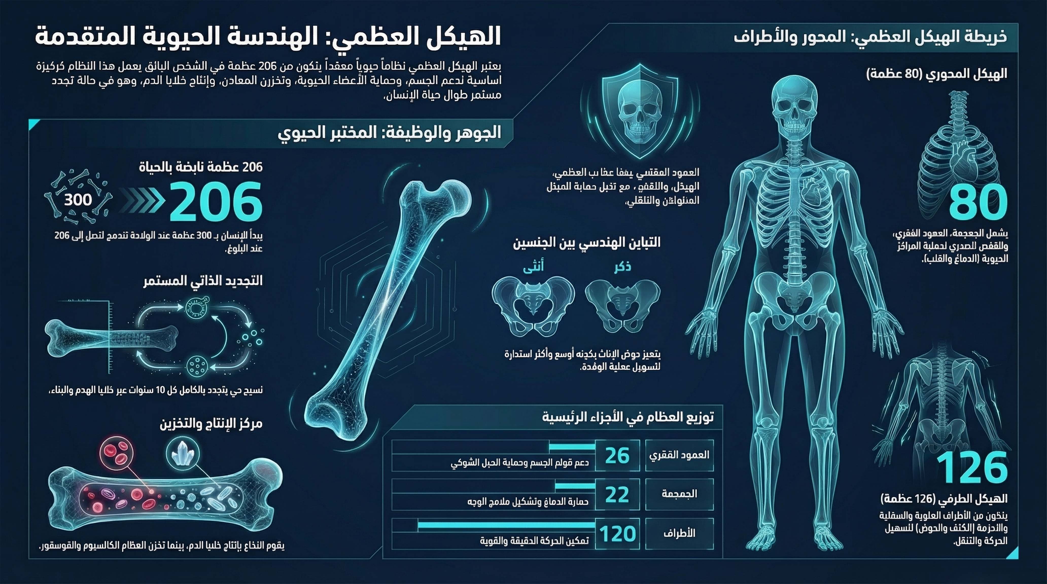نموذج شريحة درس علمي الهيكل العظمي